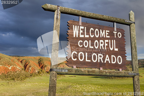 Image of welcome to Colorado sign