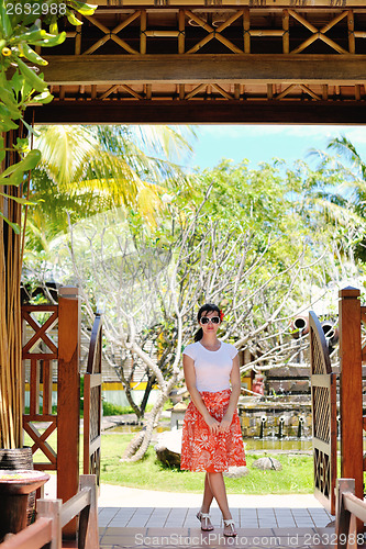 Image of spa treatment at tropical resort