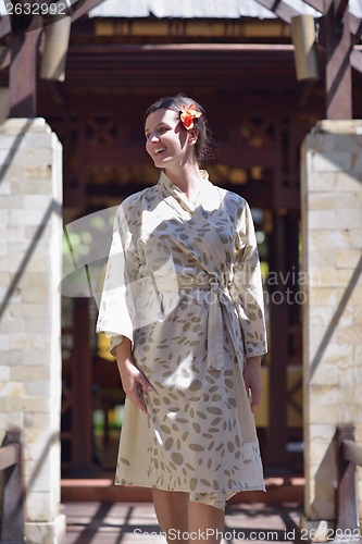 Image of spa treatment at tropical resort