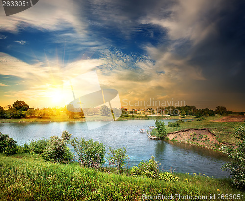 Image of Evening on the rive