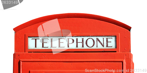 Image of London telephone box