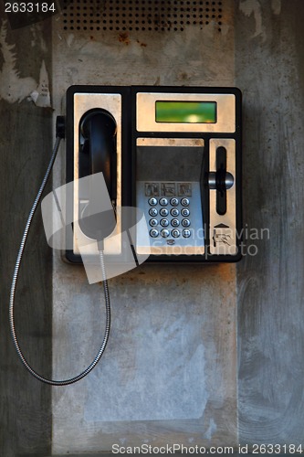 Image of old phone machine