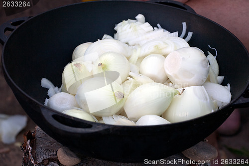 Image of onion soup cooking