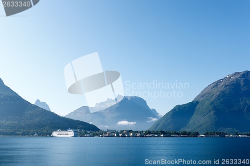 Image of View of Andalsnes city, Norway