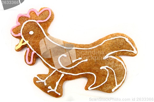 Image of chicken as gingerbread cookie