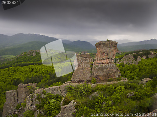 Image of Bulgarian wonders - a beautiful view - phenomenon of Belogradchik rocks