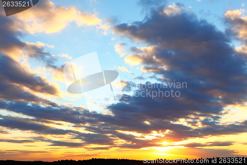 Image of Sunset sky
