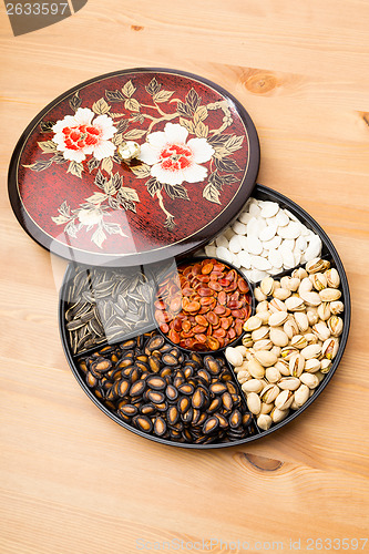 Image of Chinese snack tray for lunar new year