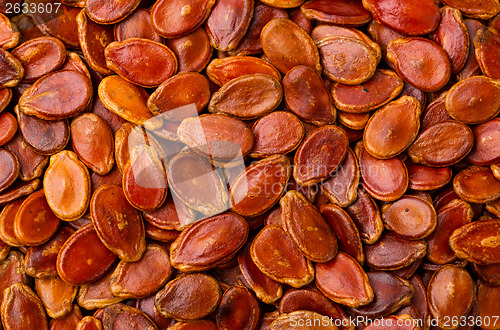 Image of Red melon seed background