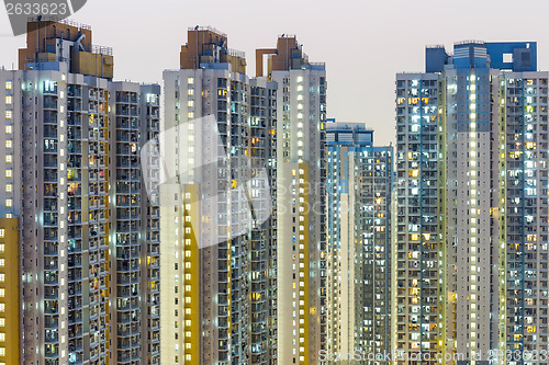 Image of Crowded building in Hong Kong