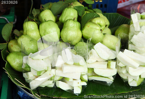 Image of Guava fruit in food market