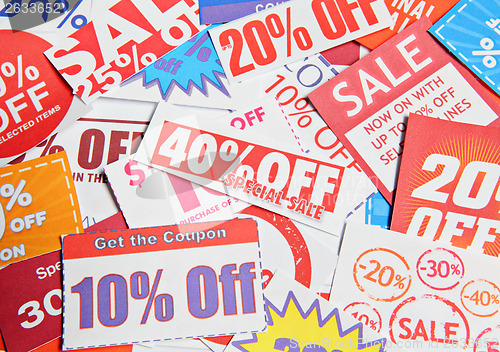 Image of Stack of coupons