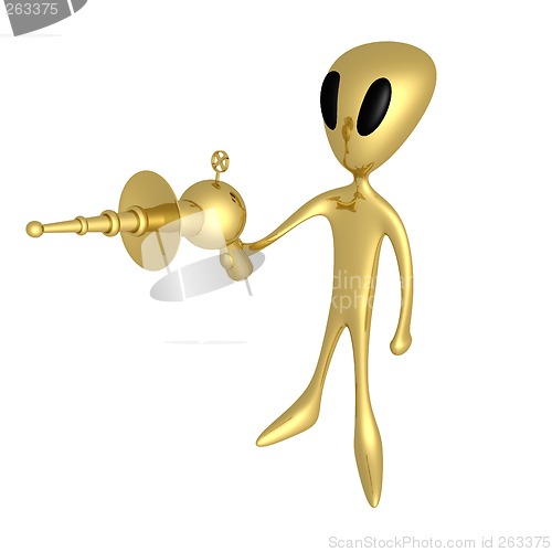 Image of Alien With Lasergun