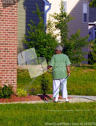 Image of Watering Lawn