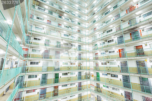 Image of Twin tower type building in Hong Kong