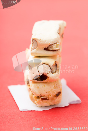 Image of Nougat pink background