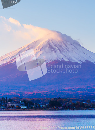 Image of Sunrise of mountain Fuji 