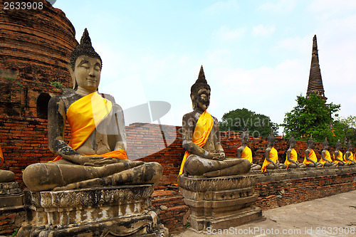 Image of Buddha statue in Ayutthaya in Thailand