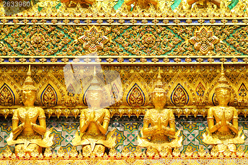 Image of Golden statue in grand palace