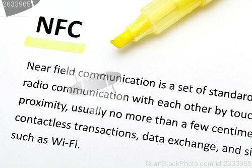 Image of Definition of the word NFC