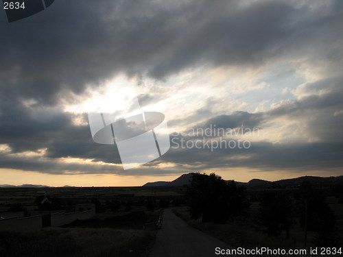Image of Cloudy evening. Cyprus