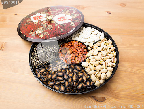 Image of Chinese new year snack tray