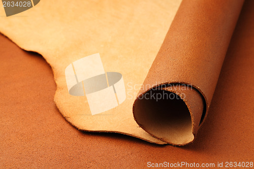 Image of Brown leather