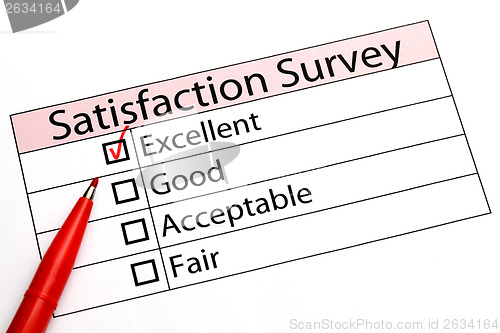 Image of Customer service evaluation form