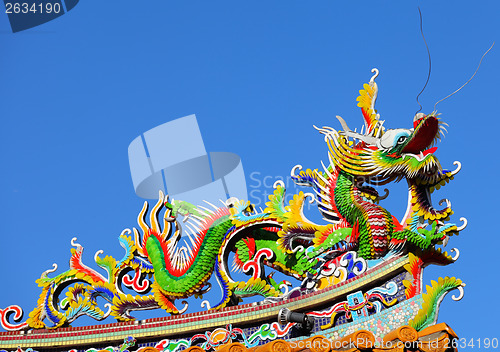 Image of Chinese style dragon statue