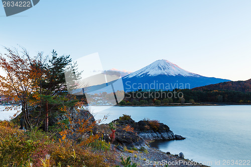 Image of Mount Fuji from Kawaguchiko lake