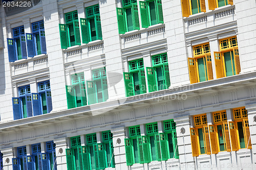 Image of Building with colorful window