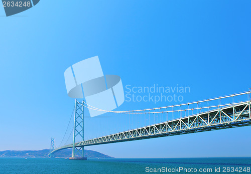 Image of Akashi Kaikyo Bridge in kobe