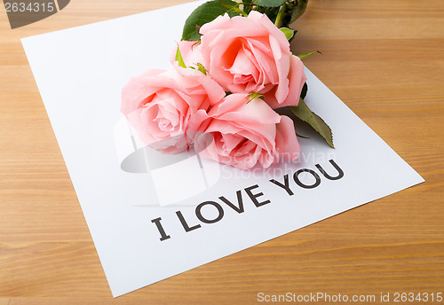 Image of Rose and message card