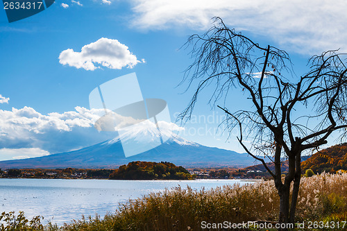 Image of Mt Fuji view from the lake 