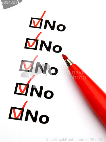 Image of No checkbox