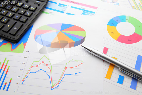 Image of Data chart and calculator
