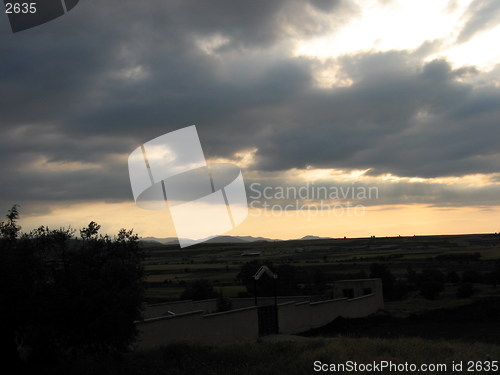 Image of Evening skies. Cyprus