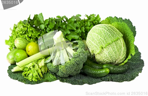 Image of fresh cabbage and carrot