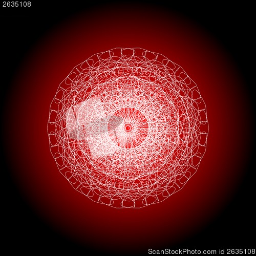 Image of seamless red abstract line pattern background