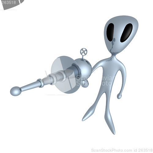 Image of Alien With Lasergun