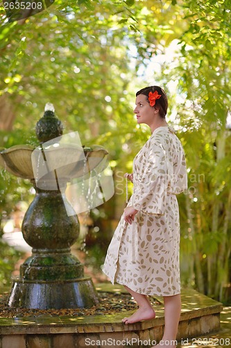 Image of spa treatment at tropical resort