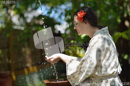 Image of spa treatment at tropical resort