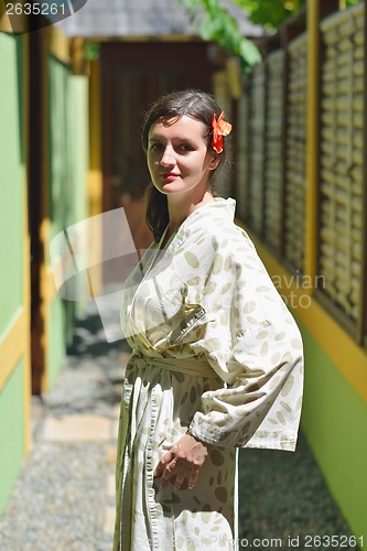 Image of spa treatment at tropical resort