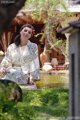 Image of spa treatment at tropical resort