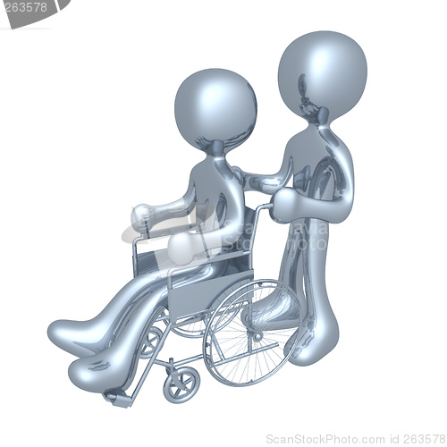 Image of Person on a wheelchair