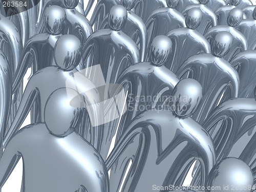 Image of 3d crowd