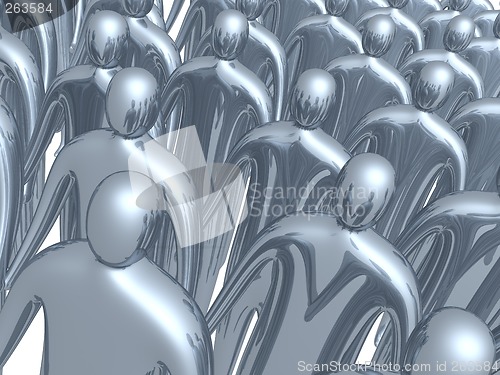 Image of 3d crowd