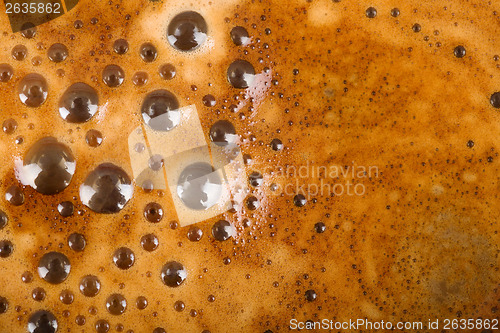 Image of texture of freshly brewed coffee