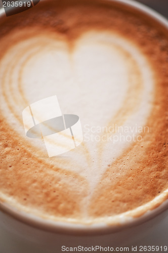 Image of Coffee heart shape