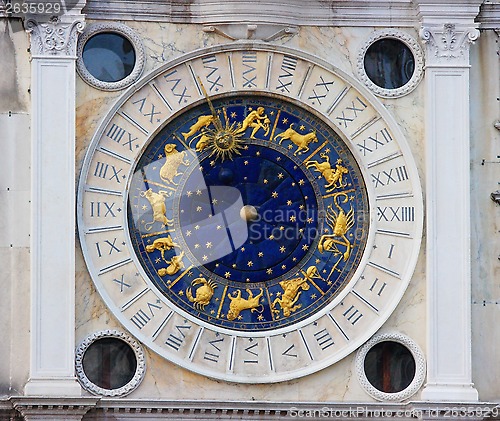 Image of Zodiac clock in Venice